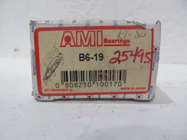 B6-19 and 206PR-E, AMI Bearings, Ball Bearing Insert - Cylindrical Bore, 1-3/16 in ID, set screw locking