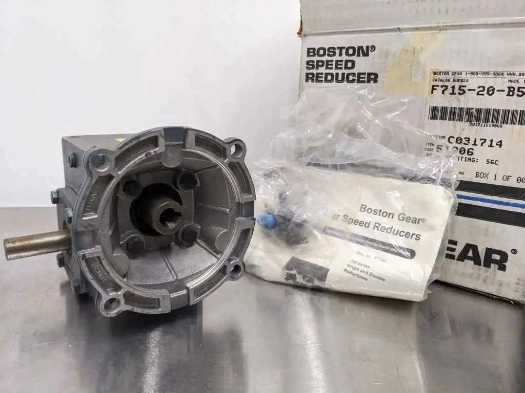 Boston Gear F715-20-B5-G Speed Reducer 0.72HP 435, lb. inch 1750, 20:1 RPM