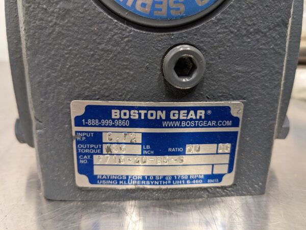 F715-20-B5-G, Boston Gear, Speed Reducer 2539 3 Boston Gear F715 20 B5 G