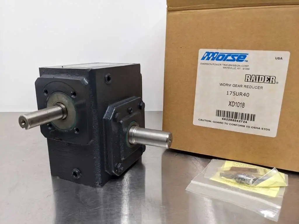 Morse 175UR40 Worn Gear Reducer 0.45HP 472, lb. inch 1750, 40:1 RPM