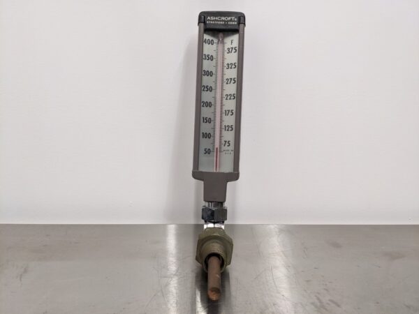 Every-Angle Thermometer, Ashcroft, 1" npt, 3" probe, 7" display