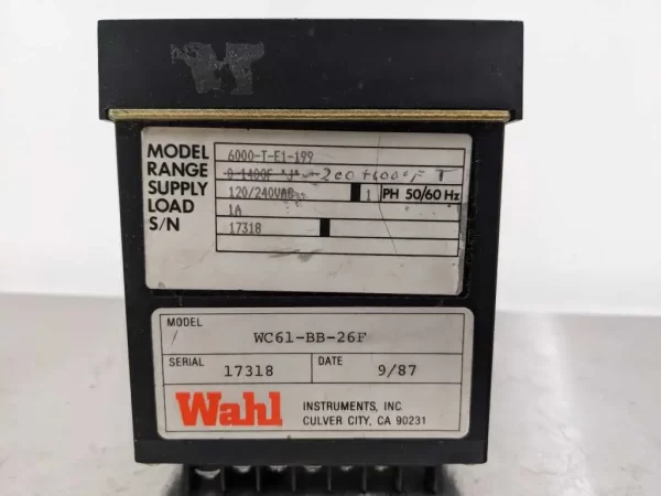 WC61-BB-26F, Wahl, Temperature Controller