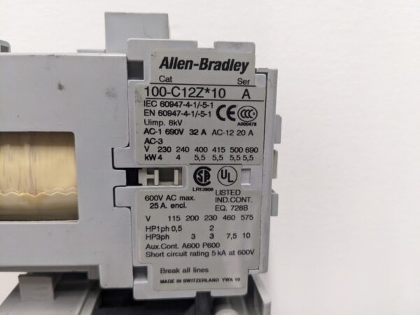 100-C12Z10, 193-ED1CB, Allen-Bradley, Contactor and Overload Relay