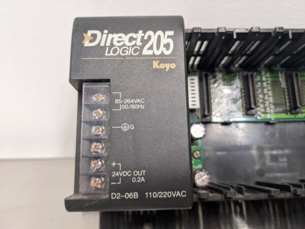 D2-06B, Direct Logic, PLC 6 Slot Chassis 2644 2 Direct Logic D2 06B