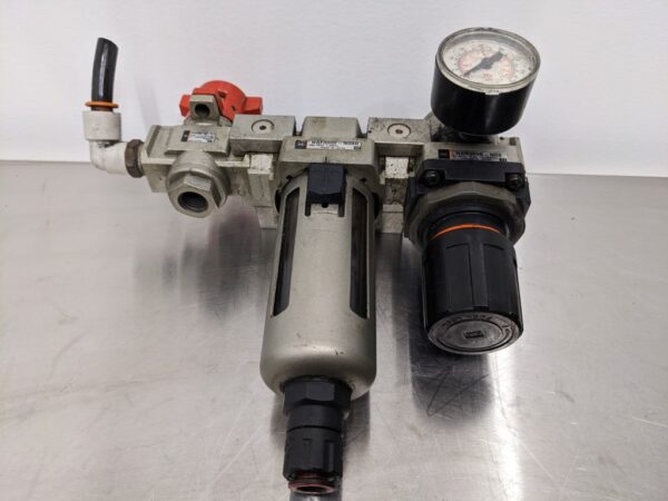 NVHS3500-N03-X116, SMC, Pneumatic Lock-out-Tag-out Filter Regulator Combo 2658 3 SMC NVHS3500 N03 X116