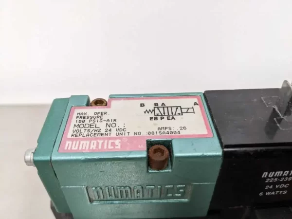 225-239B, Numatics, Solenoid Valve with Block