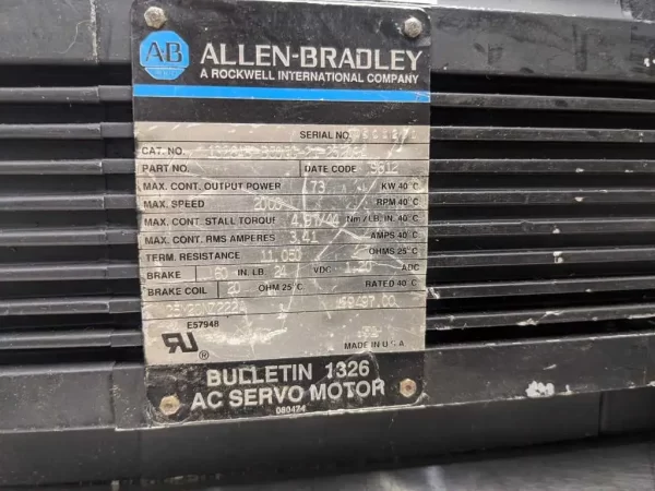 1326AB-B505C-21-25208A, Allen-Bradley, Servo Motor