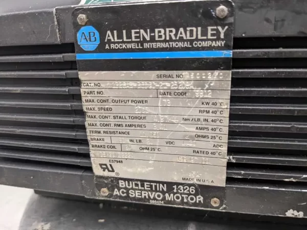 1326AB-B505C-21-25208A, Allen-Bradley, Servo Motor