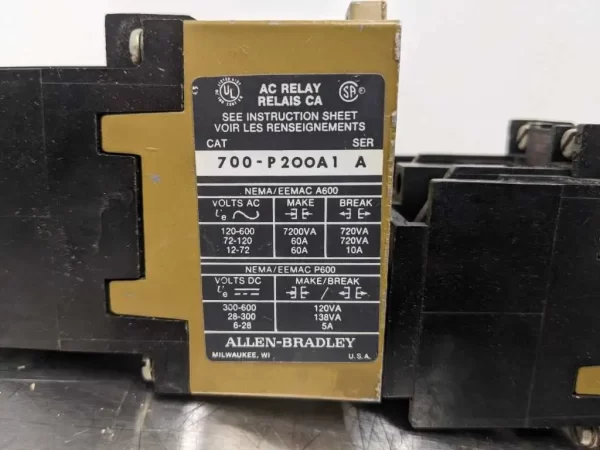 700-P200A1, Allen-Bradley, AC Relay