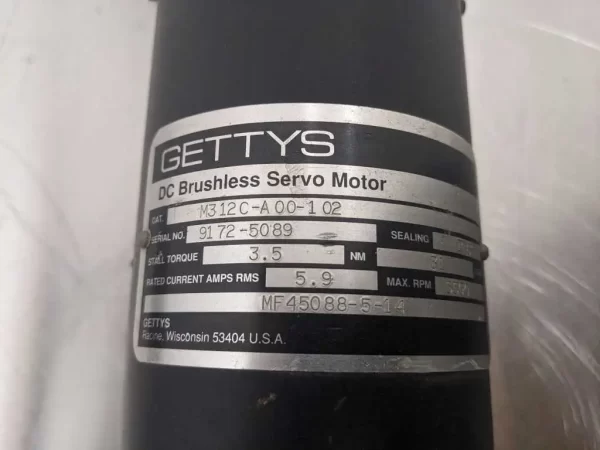 M312C-A00-102, Gettys, DC Brushless Servomotor