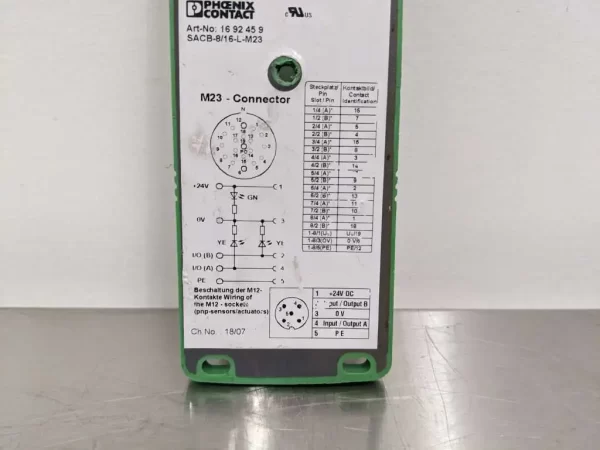 SACB-8/16-L-M23, Phoenix Contact, Sensor Actuator Block