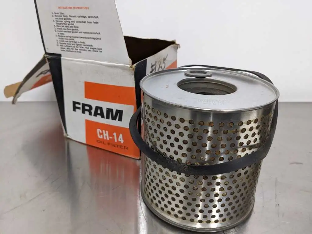 FRAM CH-14 Oil Filter Replaces Autolite FL-24 Fomoco CFPN-6731-A -B C1TZ-6731-C ELD-6744-A -A2 Rotunda R1-E