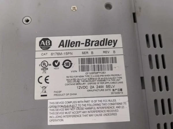 6176M-15PN, Allen-Bradley, VersaView 1550M Industrial Display