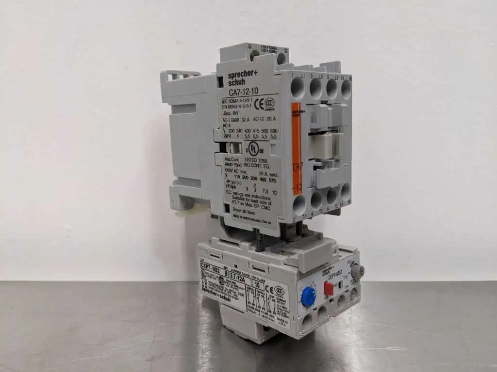 sprecher+schuh CA7-12-10 Auxiliary Contactor CEP7-M32 Overload Relay