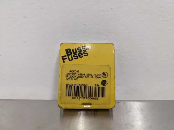 AGC-6, Bussmann, Fuses