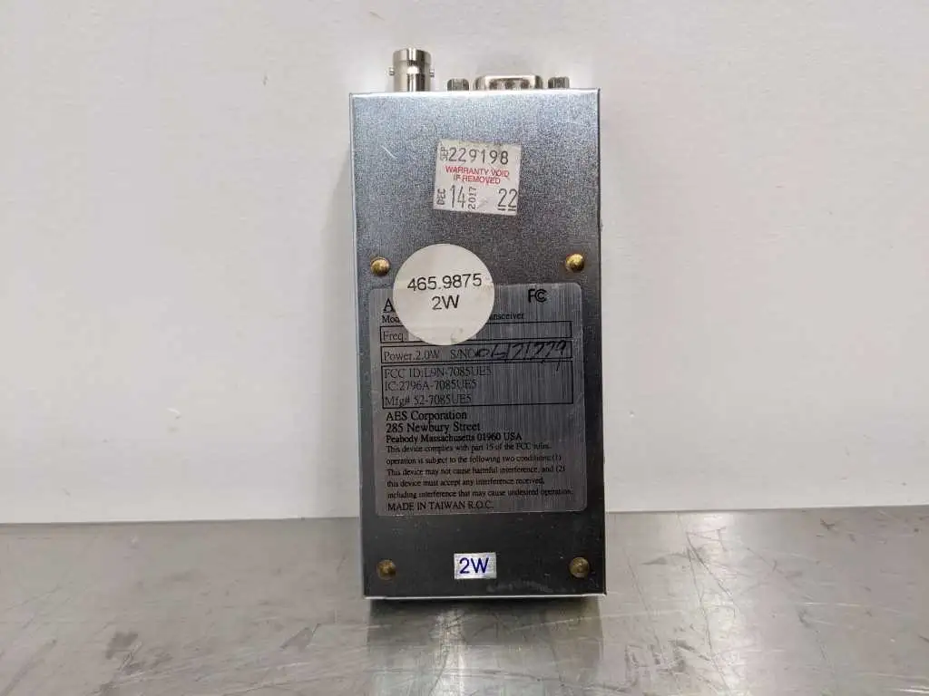 AES 52-7085UE5 Data Transceiver Freq 465.9875 2W