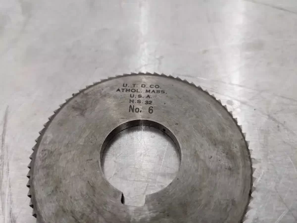 No 6 HS 32 2 3/4 x 1/8 x 1 72 Teeth, UTB Co, Milling Cutter