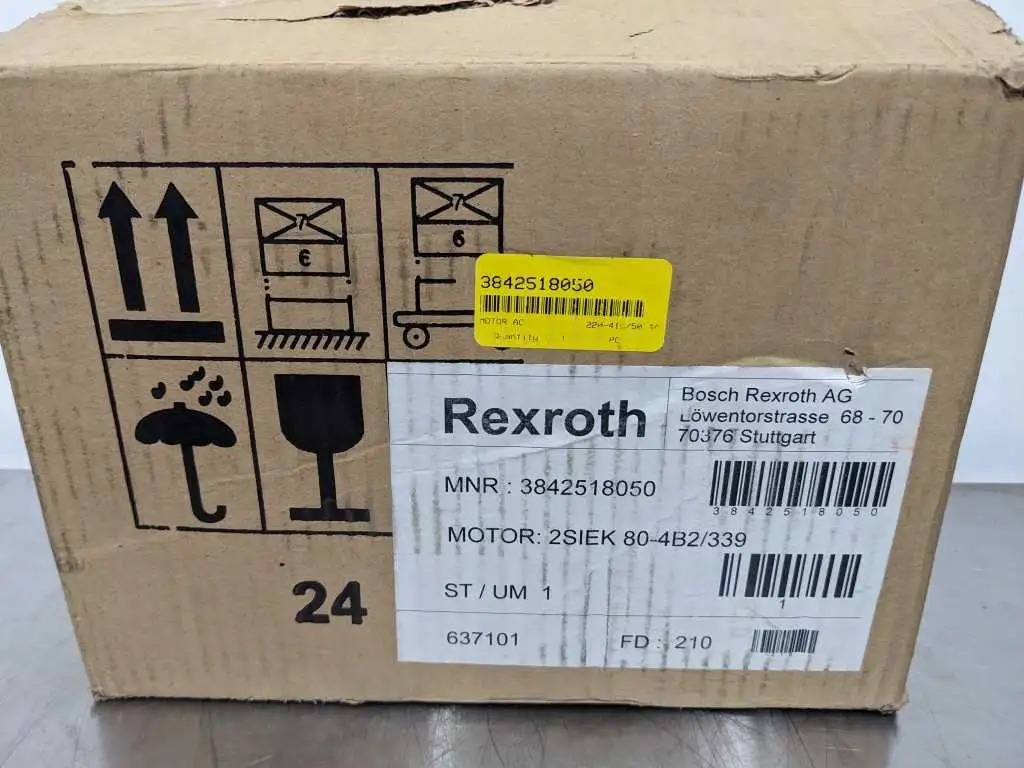 Rexroth 3842518050 AC Motor 1400, 1680 RPM 3-842-518-050 B12508073