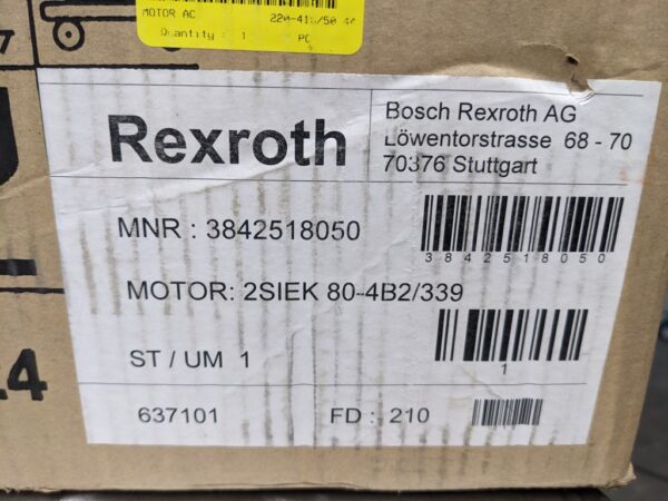 3842518050, Rexroth, AC Motor 3015 5 Rexroth 3842518050 1