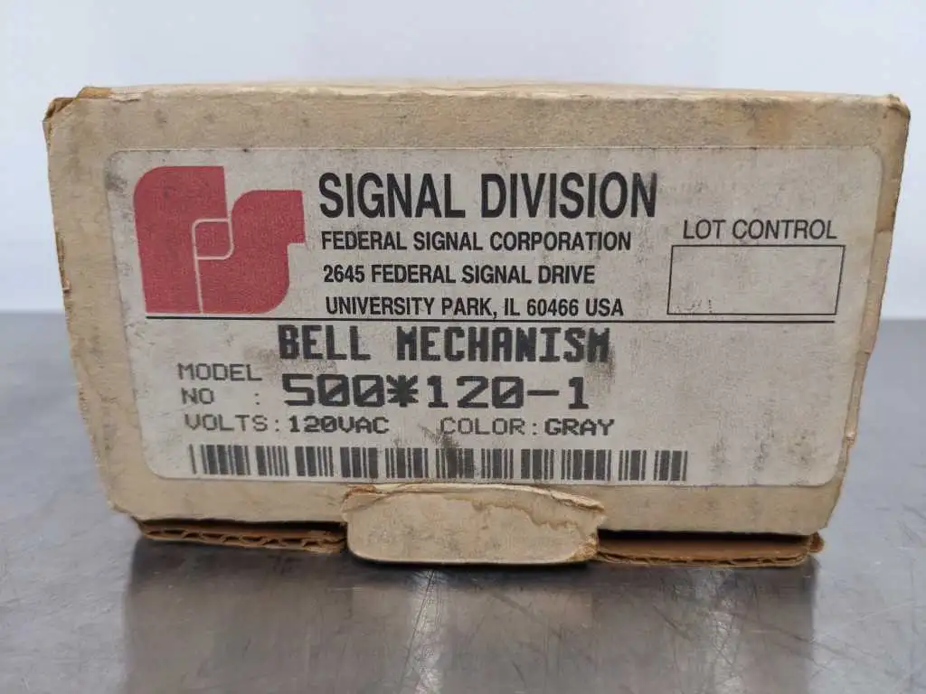 Federal Signal 500-120-1 Bell Mechanism 120, VAC 500*120-1 Gray