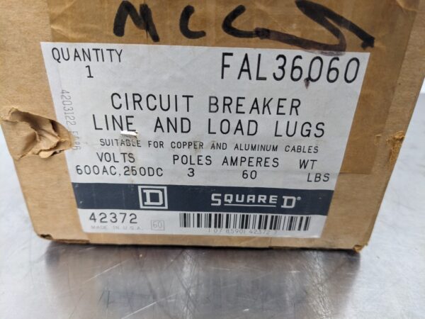 FAL36060, Square D, Circuit Breaker