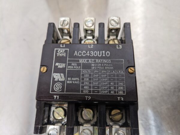 ACC-430-U-10, Arrow-Hart, Magnetic Contactor