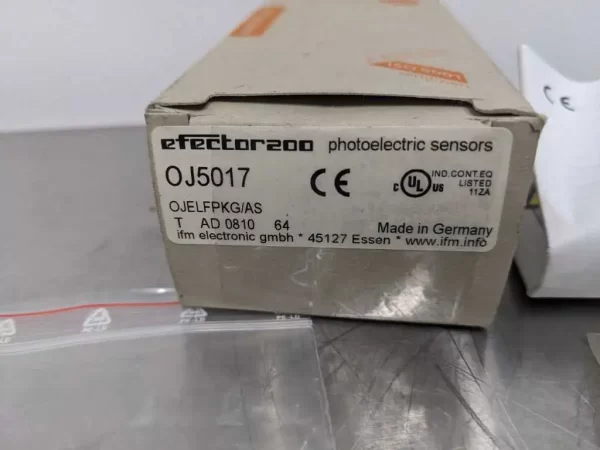 OJ5017, IFM Efector, Photoelectric Sensor OJELFPKG/AS T AD 0810 64