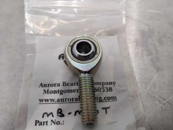 MB-M10T, Aurora Bearing, Male Threaded Left Hand Spherical Rod End