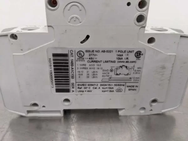 1489-A1C150, Allen-Bradley, Circuit Breaker