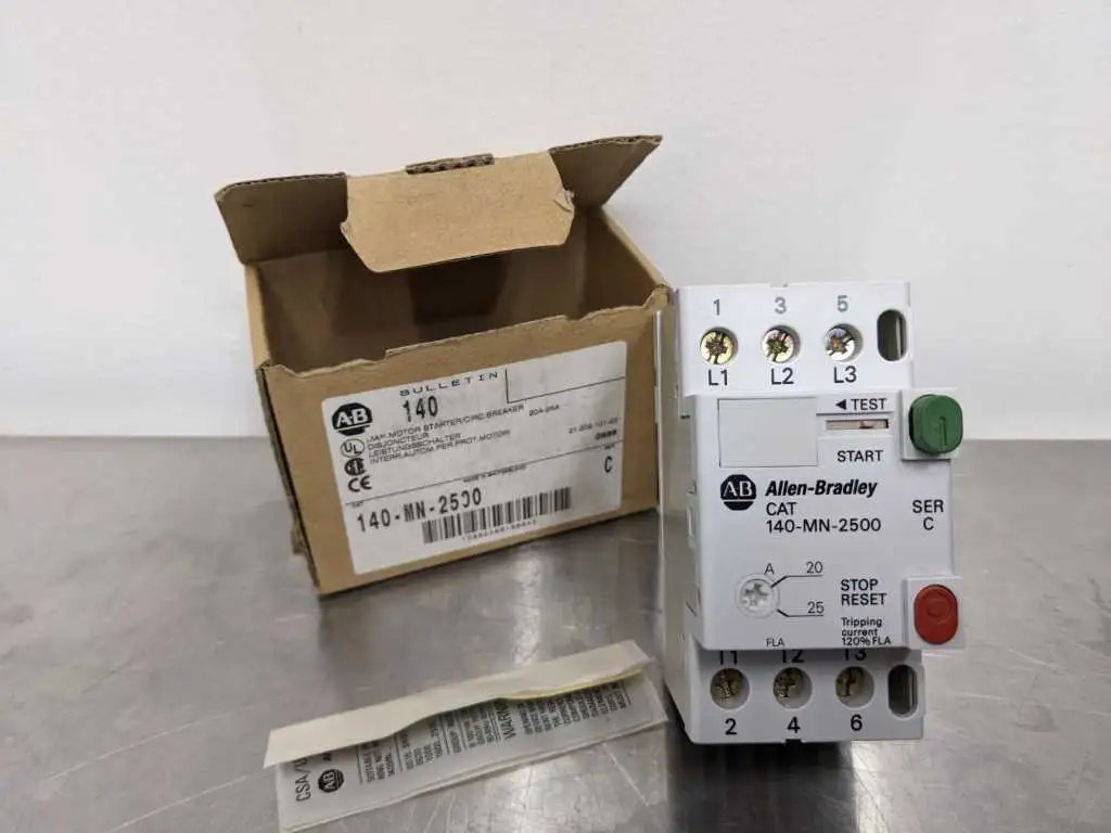 Allen-Bradley 140-MN-2500 Manual Motor Starter Circuit Breaker Ser C 20-25A