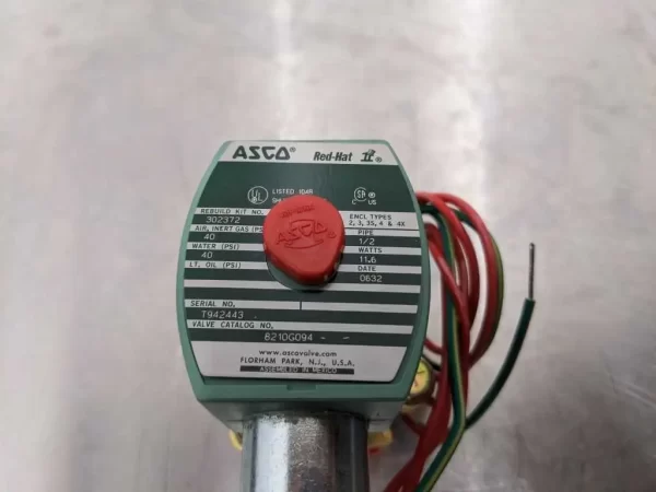 8210G094, ASCO, 1/2" Solenoid Valve