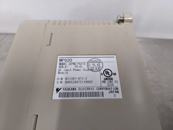 JEPMC-PS210, Yaskawa, AC Input Power Supply Module 3186 9 Yaskawa JEPMC PS210 1