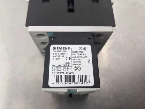 3RT1025-1BB40, Siemens, Power Contactor