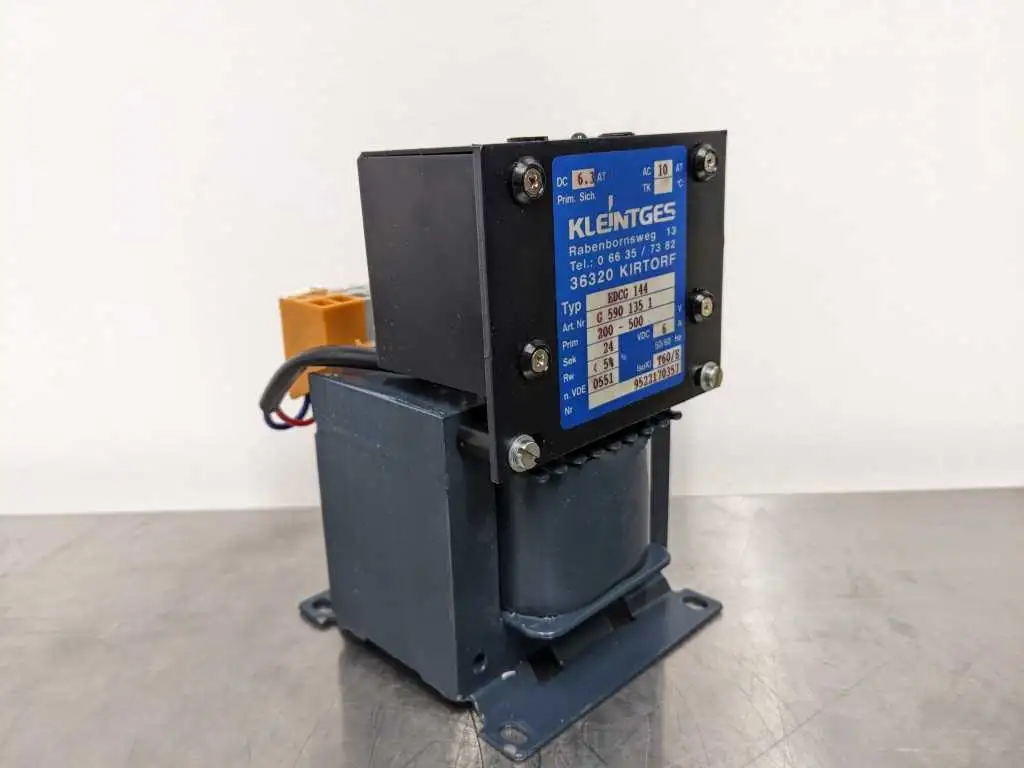 Kleintges EDCG 144 Transformer G 590 135 1 PRI 200-500V SEC 24 VDC