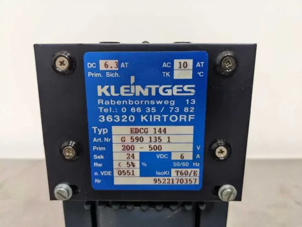 EDCG 144, Kleintges, Transformer