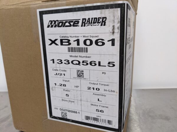 XB1061, Morse, Worm Gear Reducer
