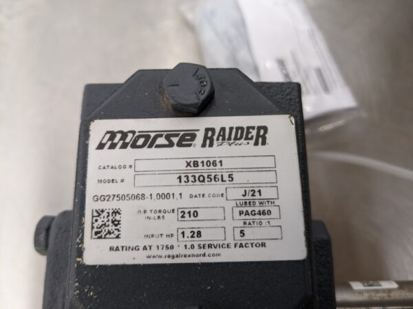 XB1061, Morse, Worm Gear Reducer