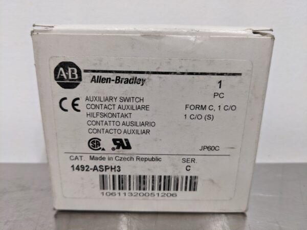 1492-ASPH3, Allen-Bradley, Auxiliary Switch 3230 1 Allen Bradley 1492 ASPH3 1