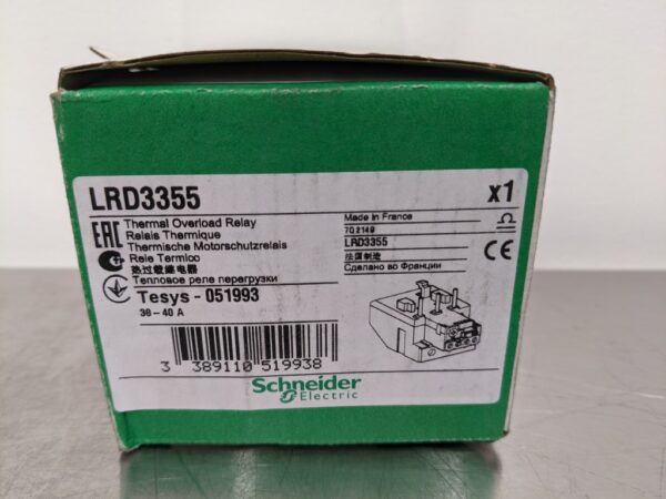 LRD3355, Schneider Electric, Thermal Overload Relay 3233 1 Schneider Electric LRD3355 1