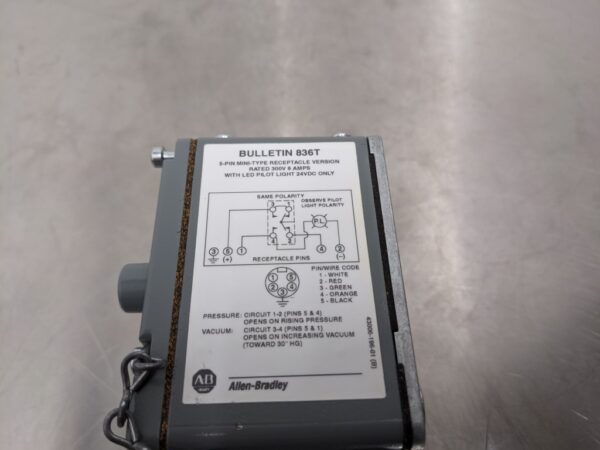 836T-T253JX81X15, Allen-Bradley, Pressure Control Switch