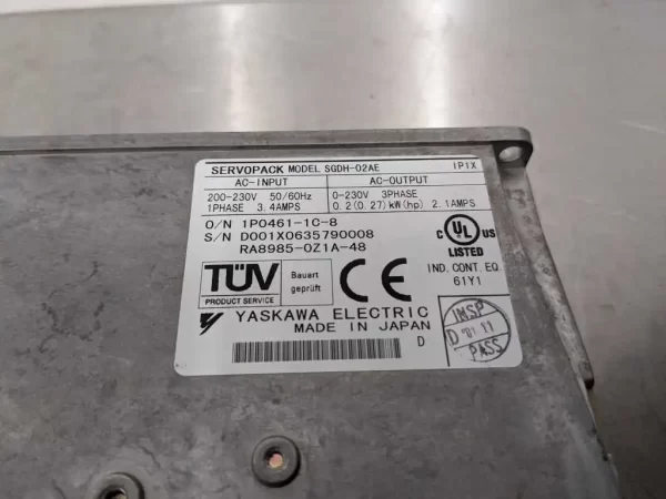 SGDH-02AE, Yaskawa, Servo Drive