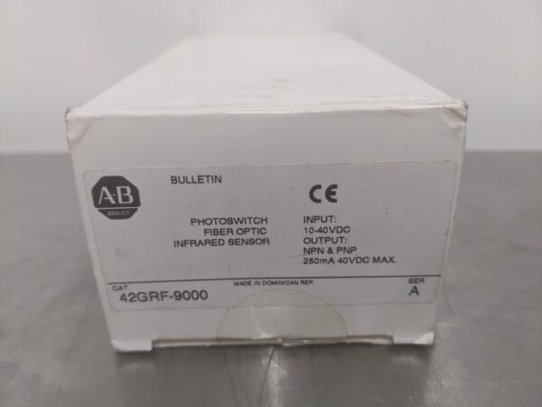 42GRF-9000, Allen-Bradley, Photoswitch Fiber Optic Infrared Sensor 3290 8 Allen Bradley 42GRF 9000 1