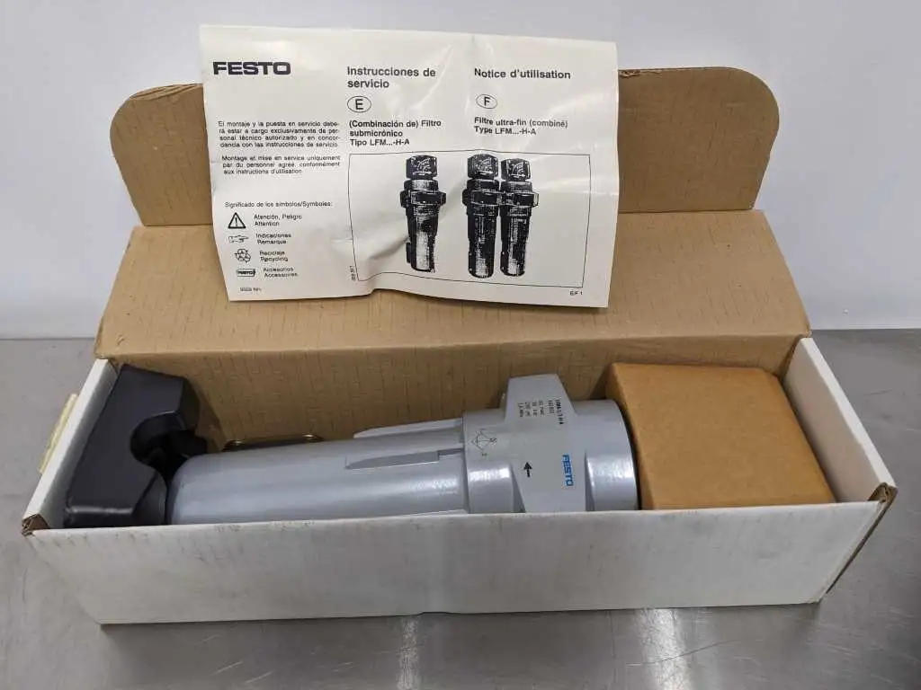 Festo LFMA-1/2-H-A Micro Filter 16 bar 230 PSI 1.6 MPa 162815 WN006