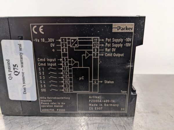 PZD00A-400, Parker, E-Module Command Signal Processing 3305 6 Parker PZD00A 400 1