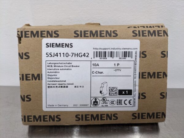 5SJ4110-7HG42, Siemens, Miniature Circuit Breaker