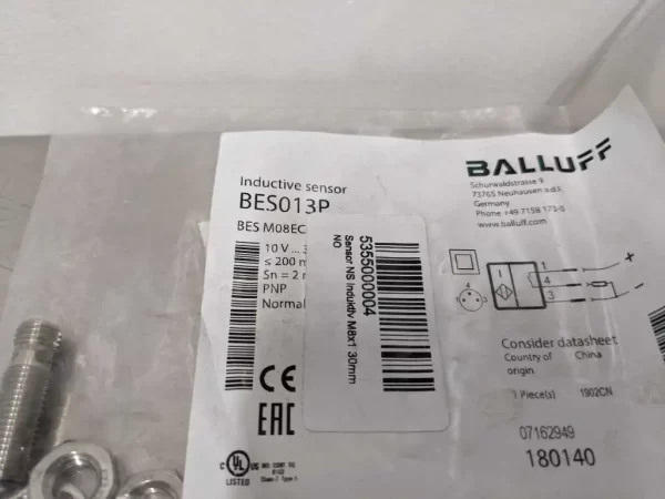 BES013P, Balluff, Inductive Standard Sensor