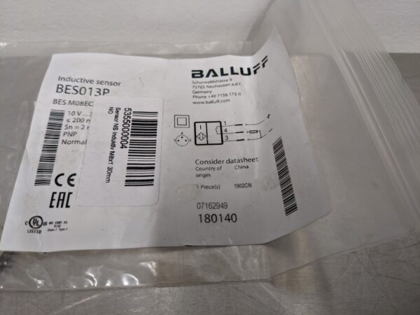 BES013P, Balluff, Inductive Standard Sensor 3311 6 Balluff BES013P 1