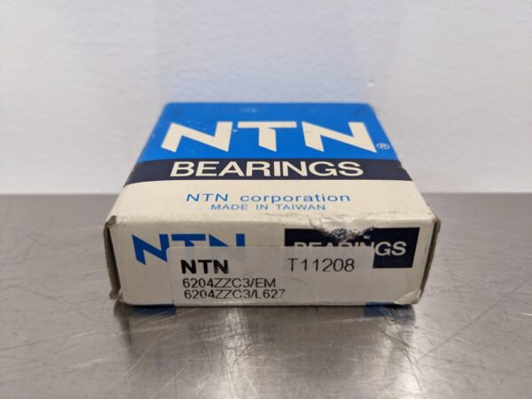 6204ZZC3/EM 6204ZZC3/L627, NTN, Double Sealed Radial Ball Bearing