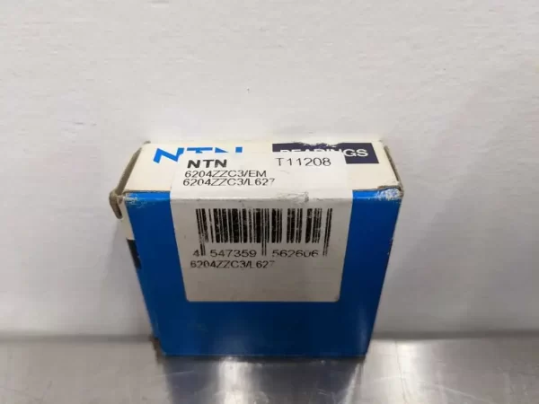 6204ZZC3/EM 6204ZZC3/L627, NTN, Double Sealed Radial Ball Bearing