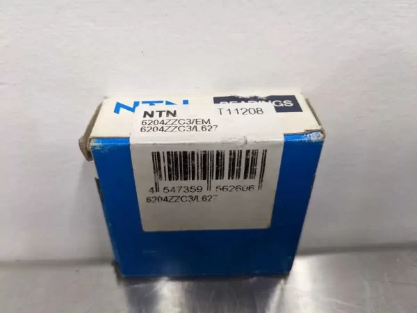 6204ZZC3/EM 6204ZZC3/L627, NTN, Double Sealed Radial Ball Bearing